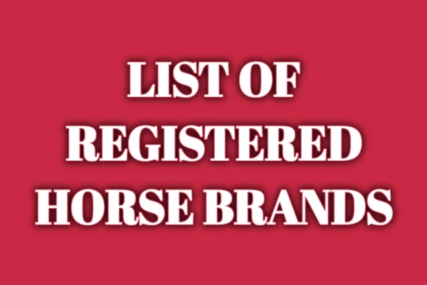 Registered Horse Brands List