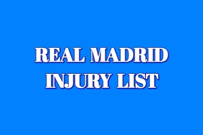 Real Madrid Injury List