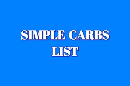 Simple Carbs List